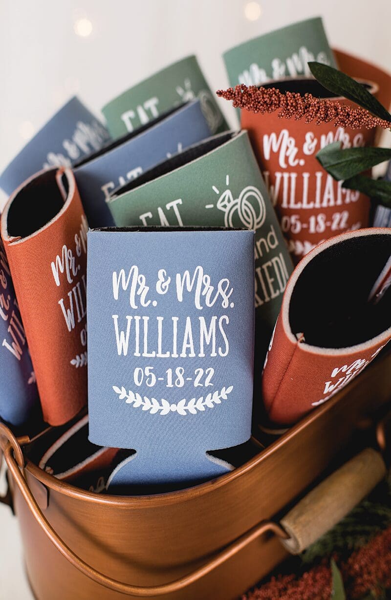 wedding koozies